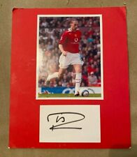 Rio Ferdinand Genuine Autograph Signed Card Mounted With Photograph. COA