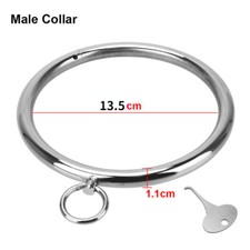 Stainless Steel Neck Collar Handcuffs Ankle Cuff Shackles Bondage Restraint BDSM