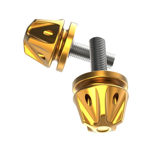Gold rear fender seat bolts - rear,