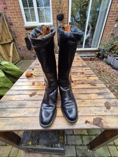 Goldtop 100% Leather Motorcycle Boots Size UK 9