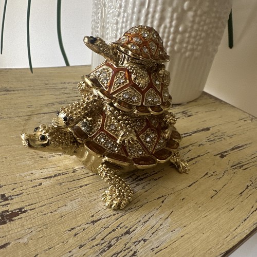 Stackable gold turtle - 3,