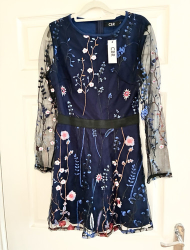Cbr navy blue floral - navy,
