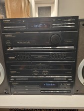 Pioneer XD-Z53T Twin CD Cassette Deck Amplifier And F-Z93L Tuner/Timer.