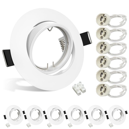Modern gu10 downlights for - 6x,