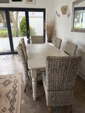 Solid Pine Table & 6 Chairs