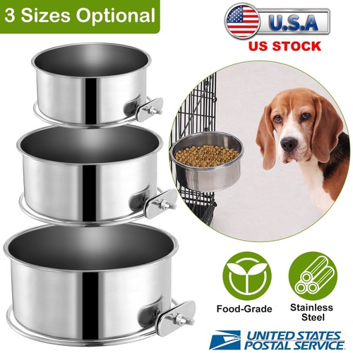 Hanging crate dog bowl food - hanging,