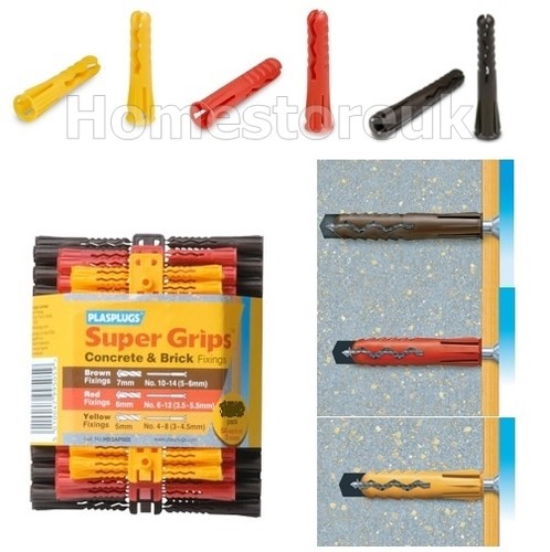 Plasplugs super grips concrete - plasplugs,