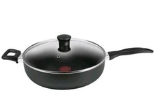 TEFAL SAUTE PAN 30CM 4.7L EASY CARE JUMBO COOKER WITH GLASS LID COOKING