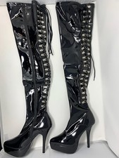 Pleaser black patent - pleaser,