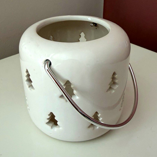 White ceramic tea light - tea,