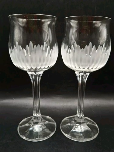 Pair vintage wine glasses - vintage,