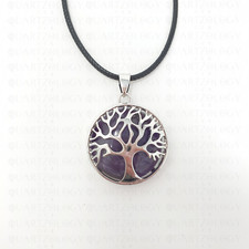 Amethyst Stone Chakra Necklace
