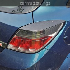 ASTRA H Rear Eyebrows ABS Carbon to fit VAUXHALL 3 DOOR Eyelids/Angry VXR/MK5