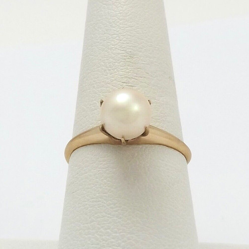 Victorian solid 10k gold - gold, 7mm