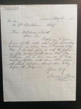 Signed Letter CIVIL WAR