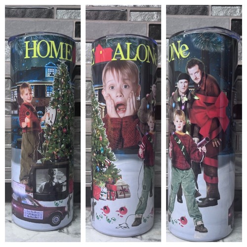 Home alone 20oz tumbler - alone,