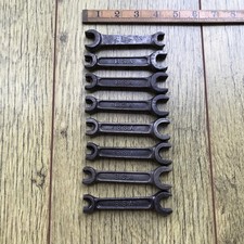 8 vintage BSA Classic Motor Bike Tool Kit Spanner’s.