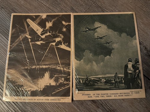 Vintage wwii aviation prints - vintage,