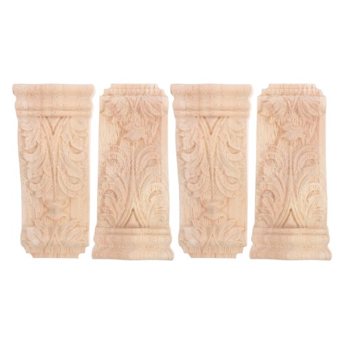 4pcs unpainted wooden corbels - 4pcs,