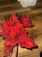 3Pc Glittery Vibrant Red