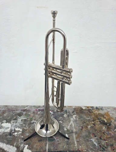 Yamaha t100s trumpet silver - bb,