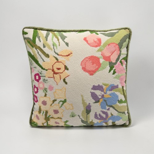 Vintage needlepoint green - vintage,