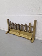 Vintage Solid Brass Grate Fire Front Grate Surround, Fireplace Front, Mantel 