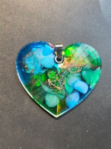 Holographic nebula heart - holographic,