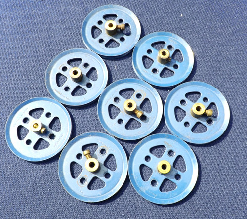 Eight used meccano two inch - eight,