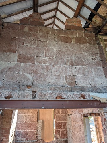 Reclaimed red sandstone - reclaimed,