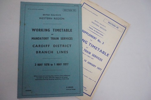 1976 railway working timetable - 1976,