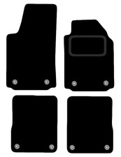 FITS AUDI A2 2000 TO 2005 TAILORED BLACK CARPET CAR FLOOR MATS SET (8 CLIPS)