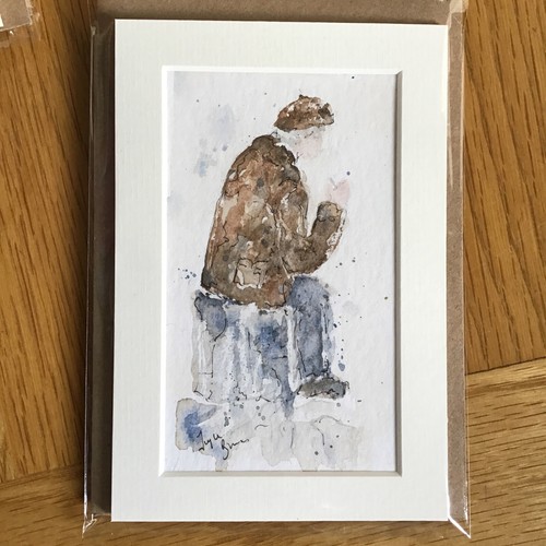 Original watercolour card - original,