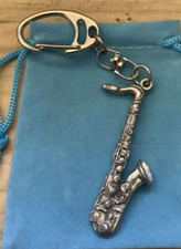 Saxophone Chunky Silver Pewter