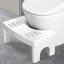 New Toilet Squatty Step Stool Bathroom Potty Squat Aid Non-Slip Ergonomic Design