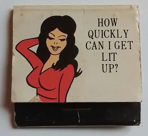 Vintage saucy matchbook no - vintage,