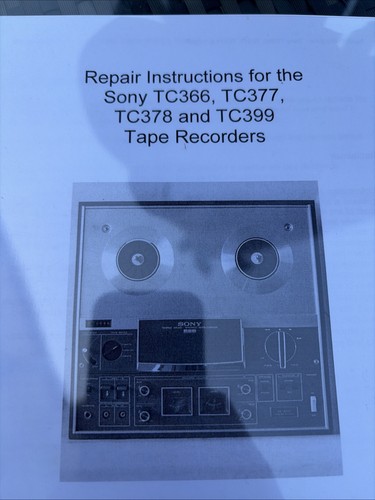 Sony tc366 377 - tc366,377,378,399, tape