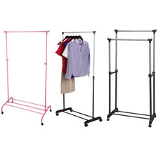 Single Garment Rack Silver