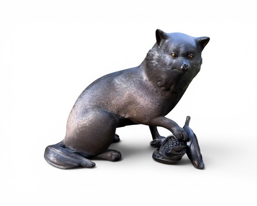 Japanese bronze okimono