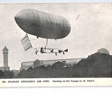 PIONEER AVIATION Card AIRSHIP *Stanley Spencer* Crystal Palace 1903 Flight PZ72
