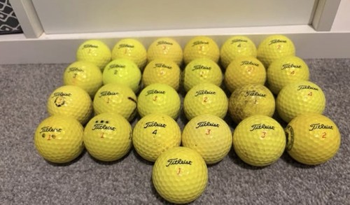 Yellow titleist golf balls - 25,
