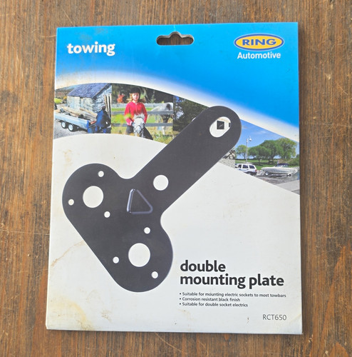 Double towbar mounting - double, plate
