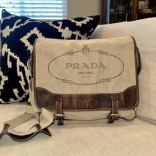 Vintage Prada Canvas & Leather