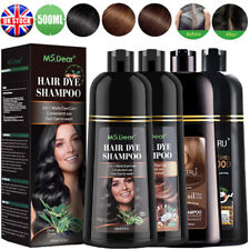 500ml Hair Dye Shampoo Natural Herbal Permanent Instant Dye Hair Color Shampoo