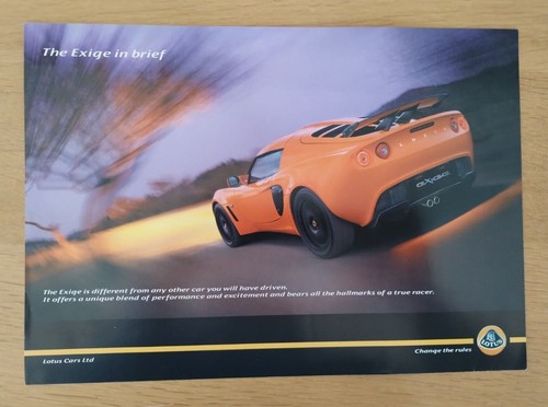 Lotus exige sales and - exige,