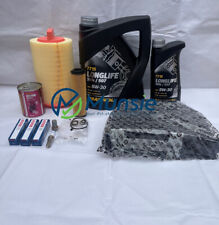 Mercedes-Benz W204 C-Class C180 C200 Kompressor Full Service Kit, 6L Oil & Plugs