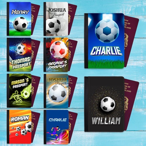 Football design passport cover - design,