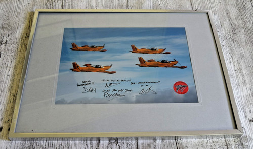Framed signed belgian air - belgian,