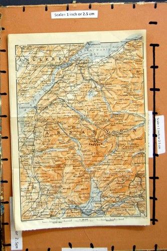 Old antique print - print, map