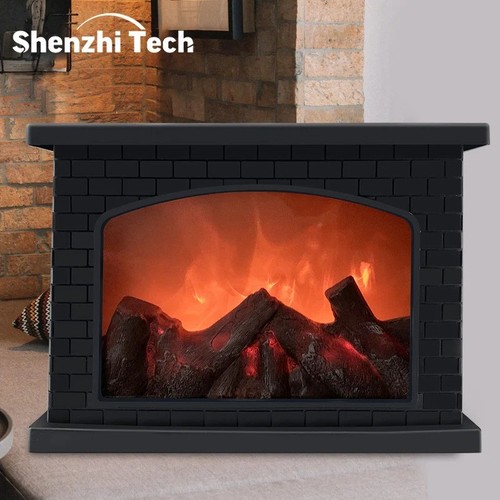 Led flame effect fireplace - flame,